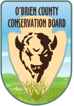 O'Brien County Conservation Board arrowhead with buffalo